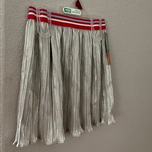 Pleated Skirts, color-Silver , Size: 4 to 10